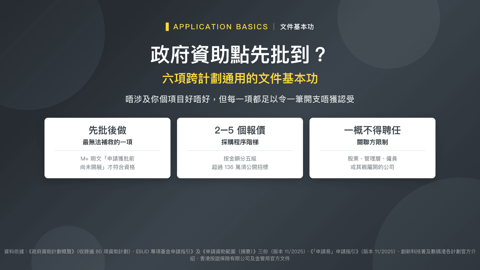 政府資助點先批到?六項跨計劃通用的文件基本功