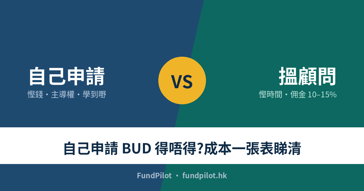 自己申請 BUD 得唔得?DIY vs 顧問成本比較